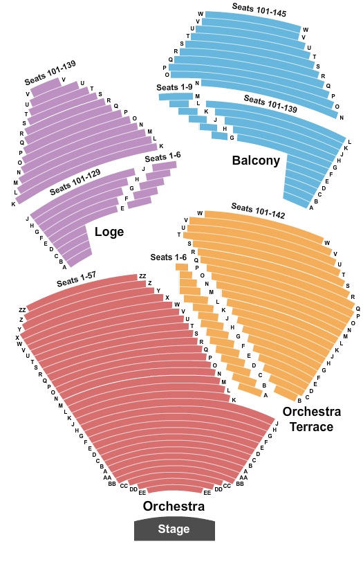Segerstrom Center For The Arts SIX Seating Chart